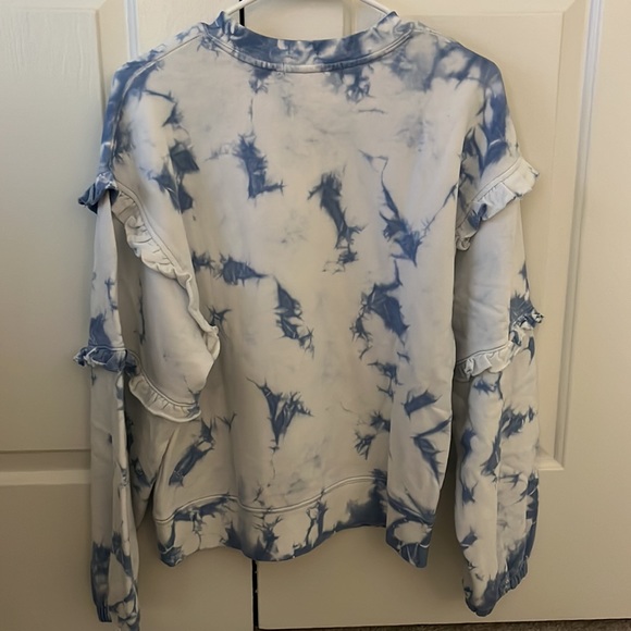 Rebecca Minkoff Blue & White Tie-Dye Sweatshirt - Picture 4 of 6